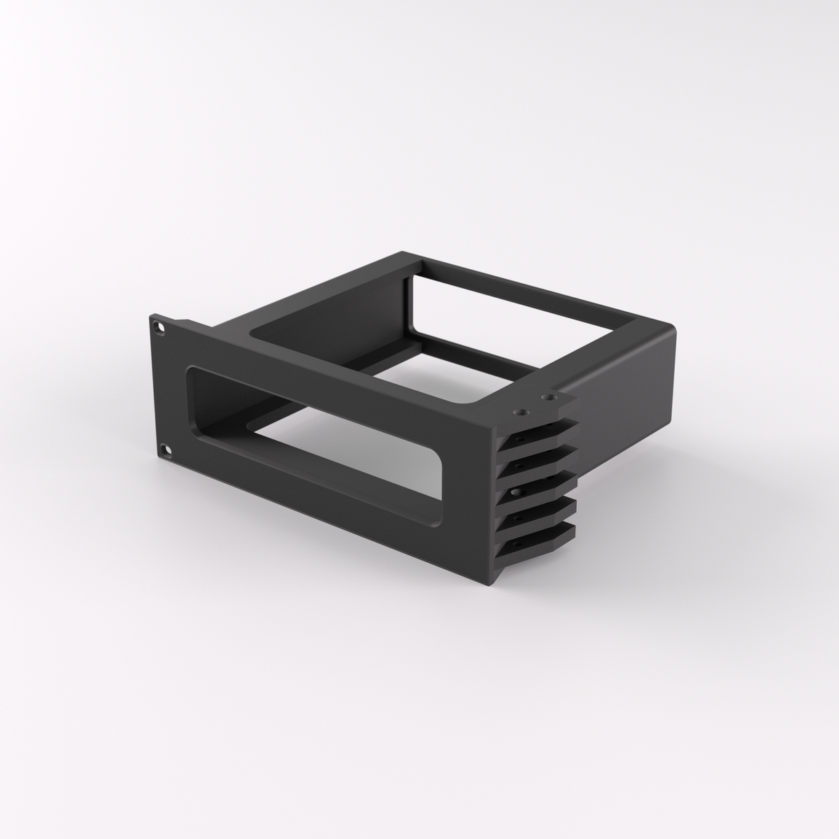 2U Rack Mount 19" - Minisforum MS-01/MS-A2 — Black / Single mount only