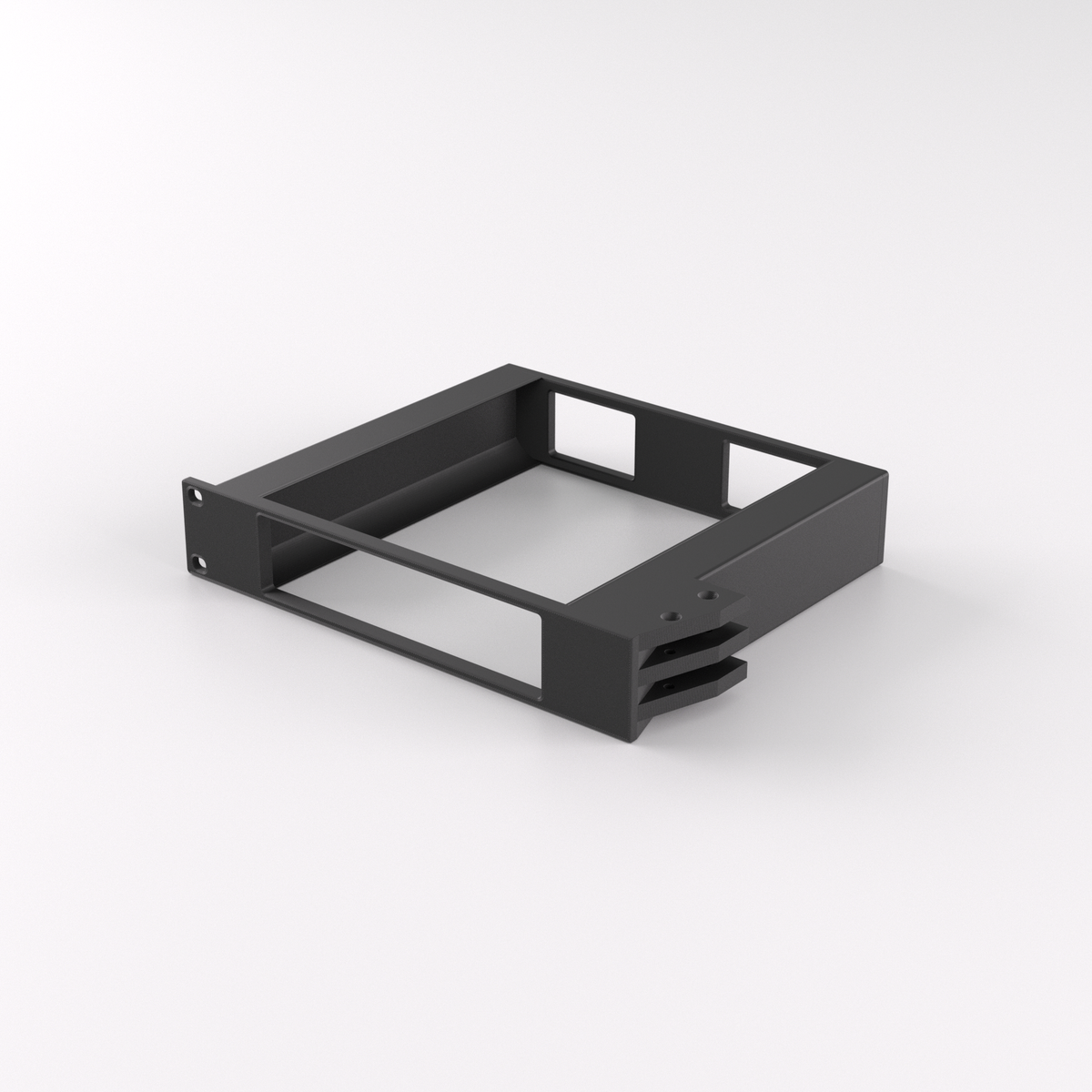 1U Rack Mount 19" - UniFi Lite 16 PoE — Black / Single mount only
