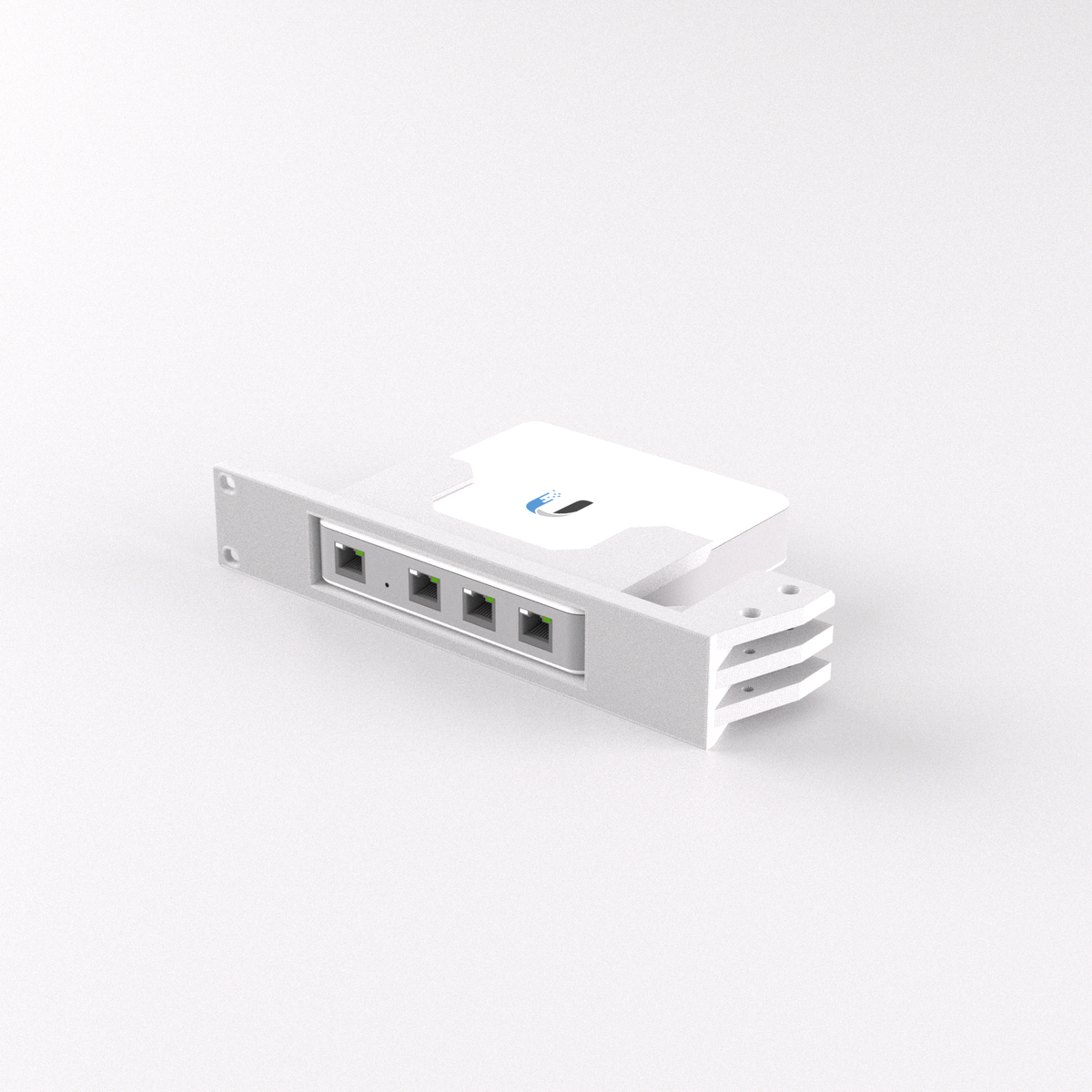 1U Rack Mount 19" - UniFi Security Gateway (USG3) — White / Single mount only