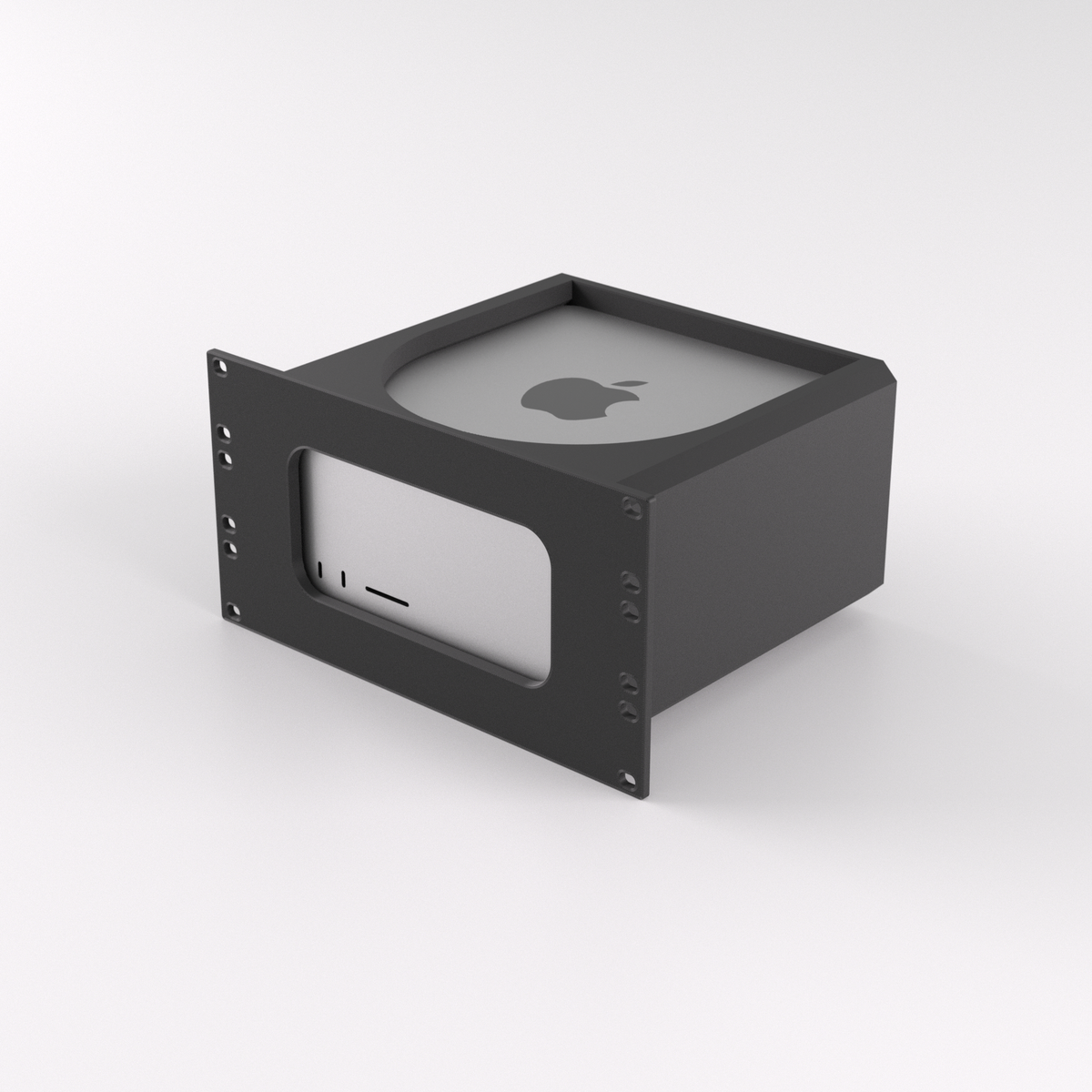 3U Rack Mount 10" - Apple Mac Studio — Black