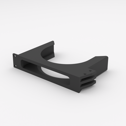 1U Rack Mount 19 inch - Apple Mac Mini - Black - Single mount only - front view