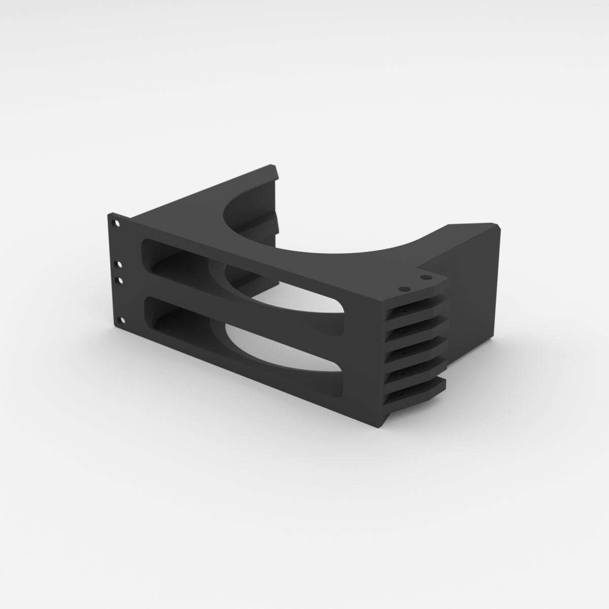 2U Rack-Halterung 19" - Zwei Apple Mac Mini — Black / Single mount only