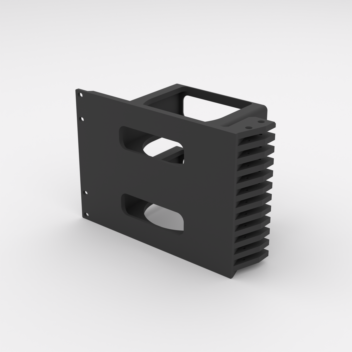4U Rack-Halterung 19" - Apple M4 Mac Mini — Black / Single mount only