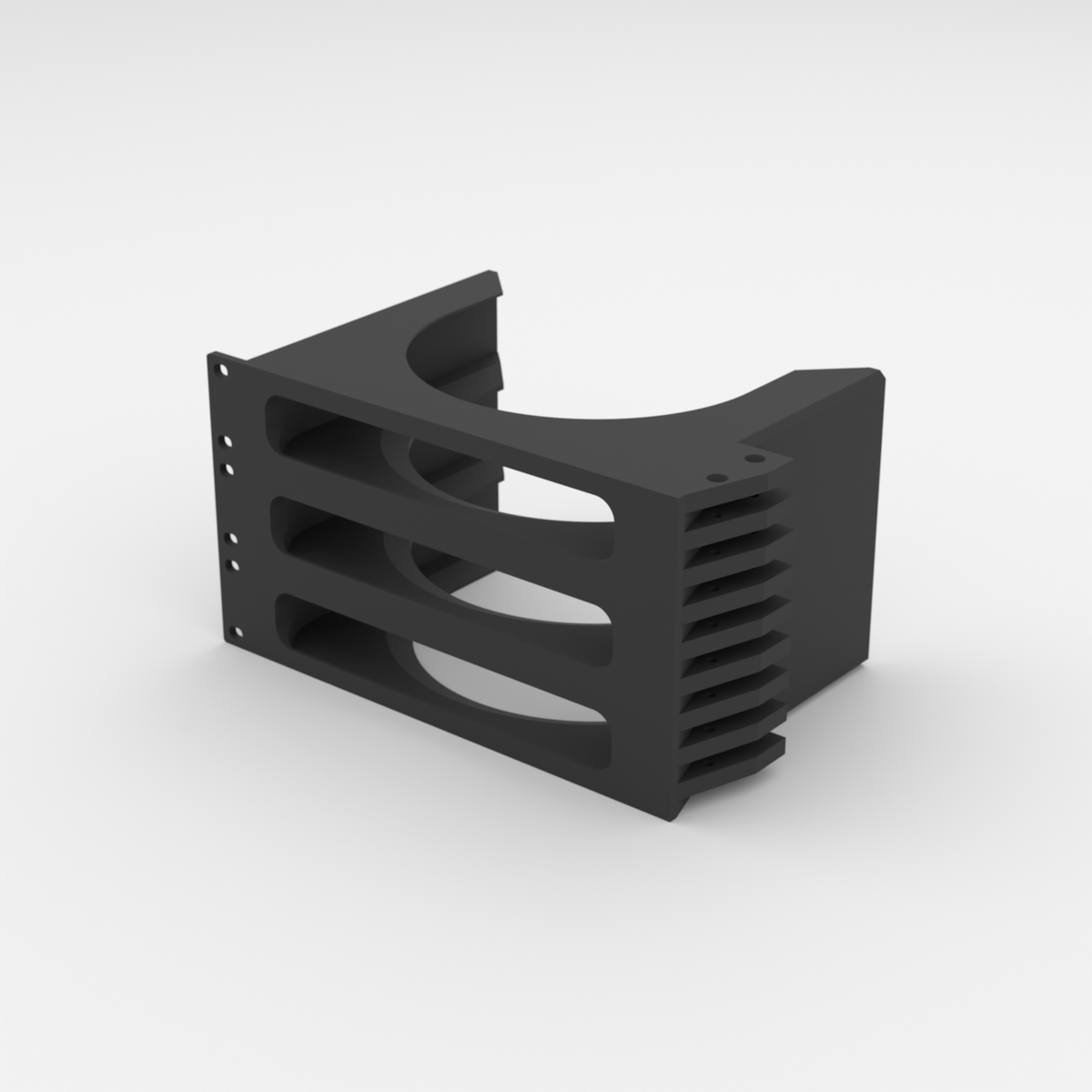 3U Rack-Halterung 19" - Apple Mac Mini — Black / Single mount only