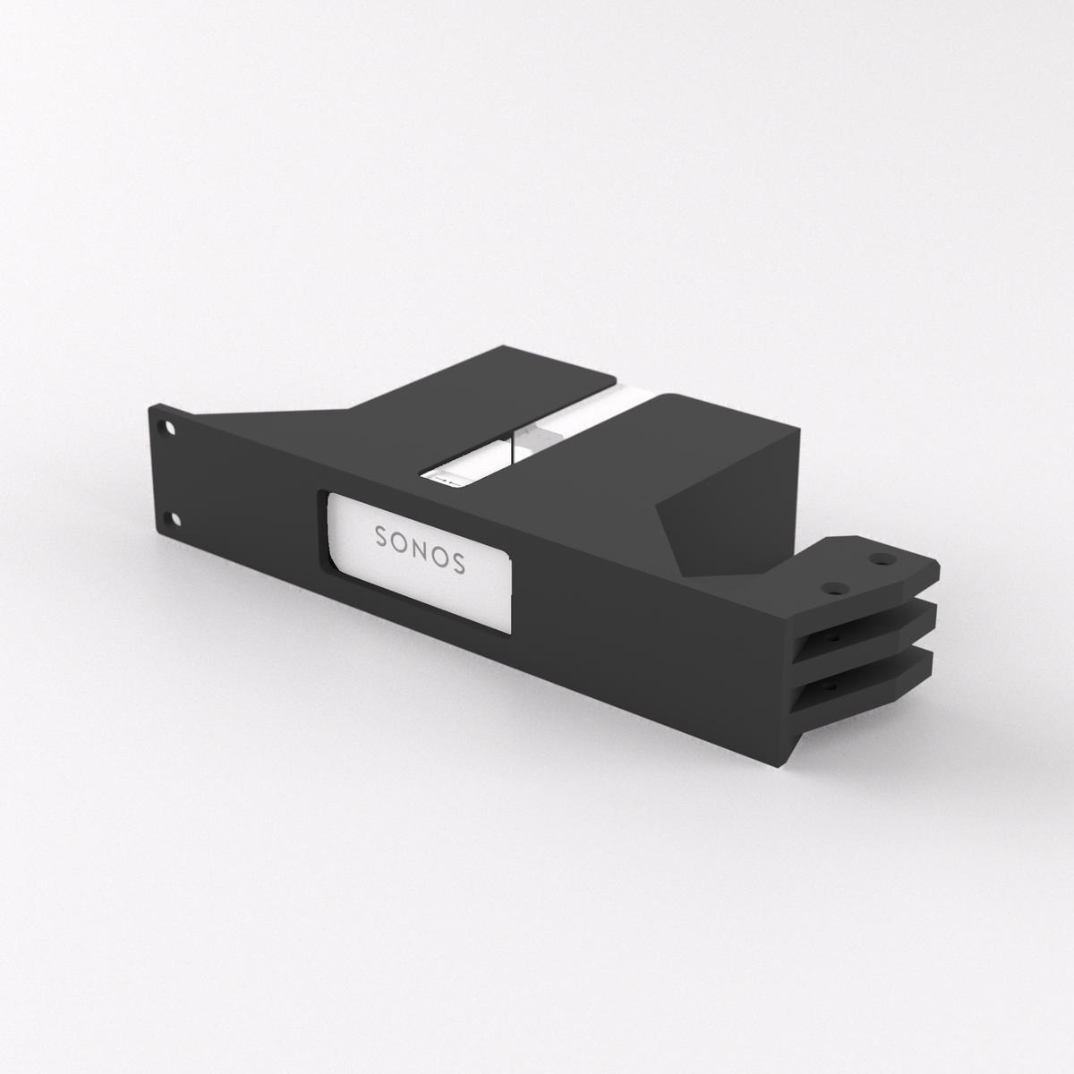 1U Rack-Halterung 19" - Sonos Bridge — Black / Single mount only