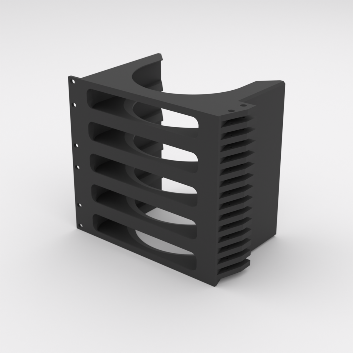 5U Rack-Halterung 19" - Apple Mac Mini — Black / Single mount only