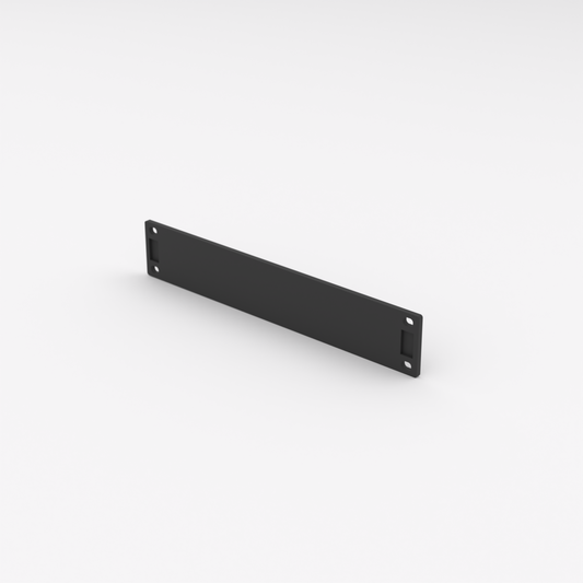 1U Rack Mount 10" – Blank Panel — Black