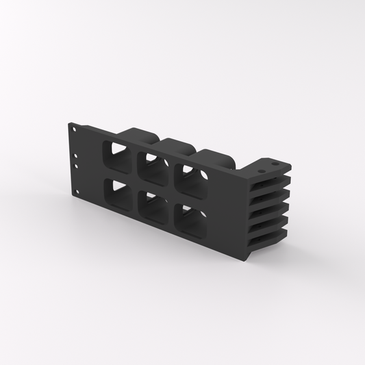 2U Rack Mount 19" - JetKVM — Black — Single mount only / x6