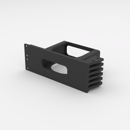 2U Rack Mount 19" - Apple Mac Mini M4 — Black — Single mount only