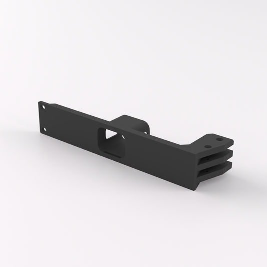 1U Rack Mount 19" - JetKVM — Black — Single mount only / x1