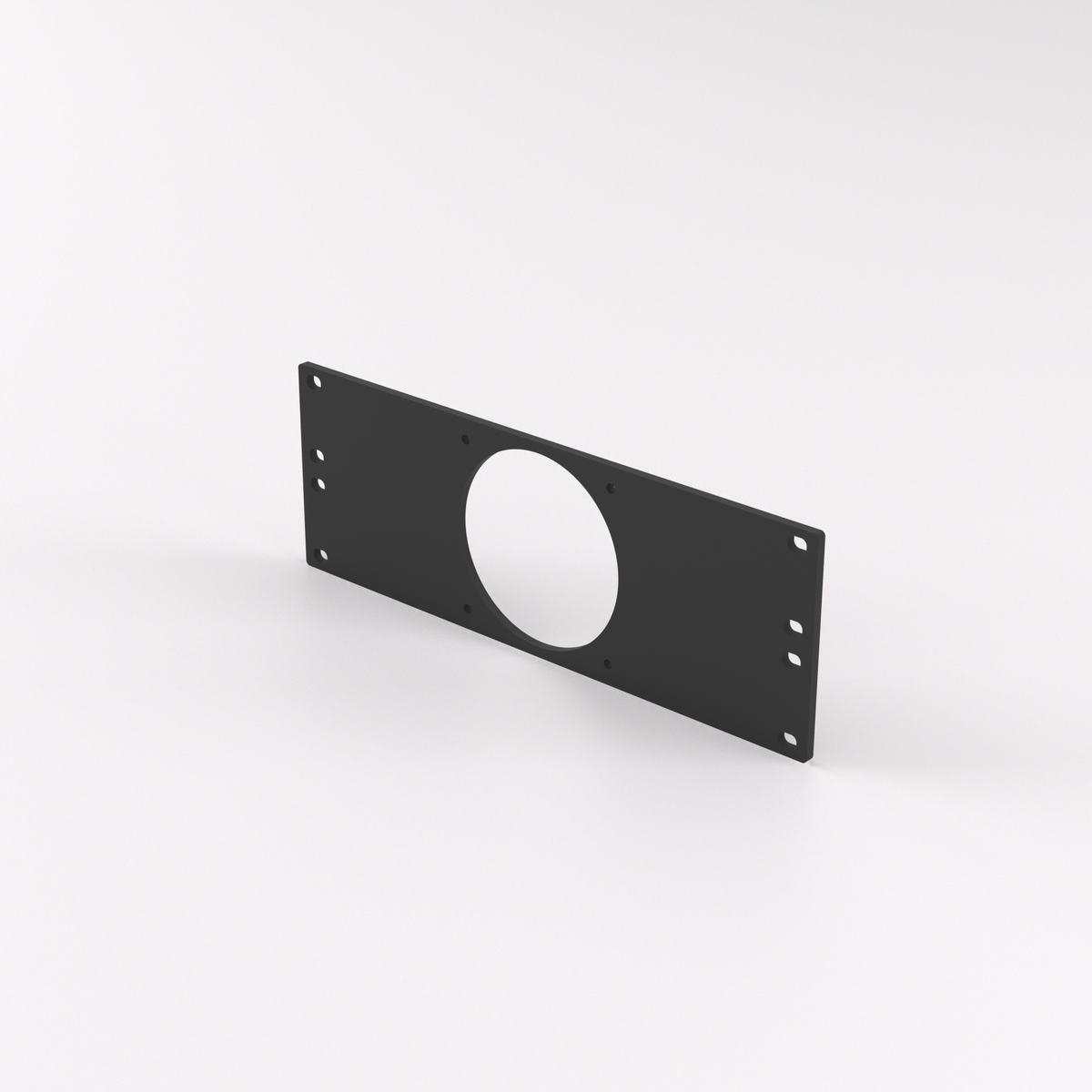 2U Rack-Halterung 10" – 80mm Lüfterhalterung — Black / 80mm x1