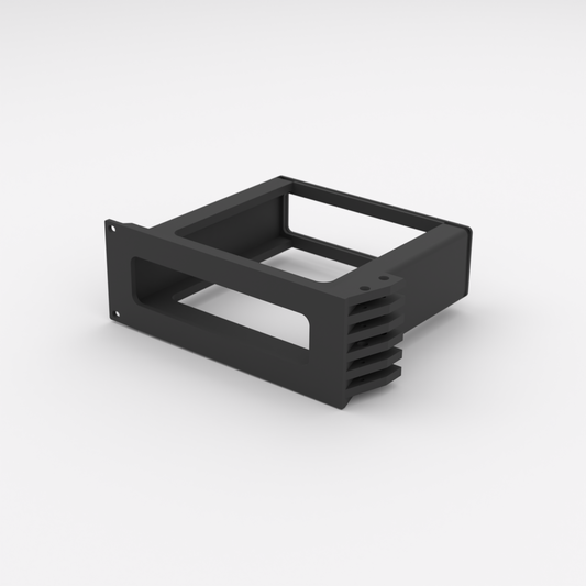 2U Rack Mount 19" - Minisforum MS-01/MS-A2 — Black — Single mount only