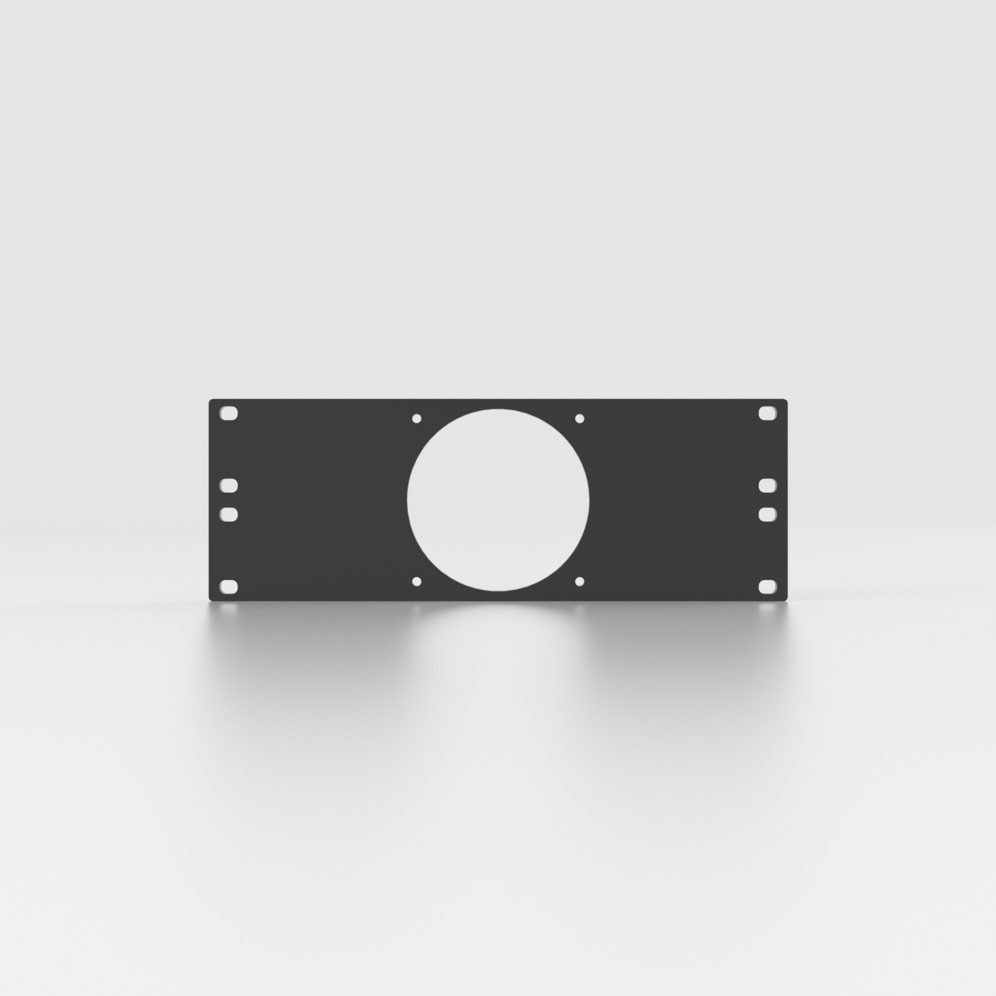 2U Rack Mount 10" – 80mm Fan Mount