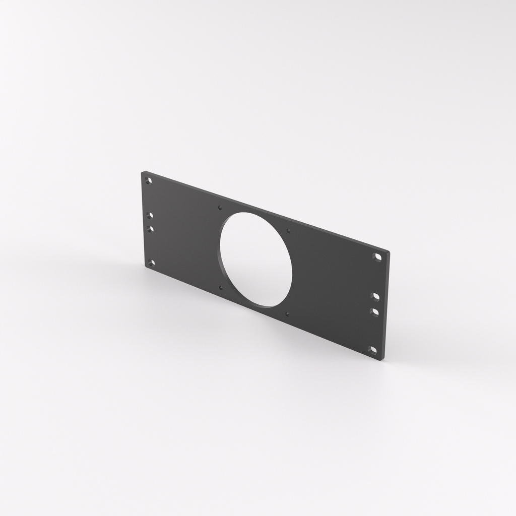 2U Rack Mount 10" – 80mm Fan Mount