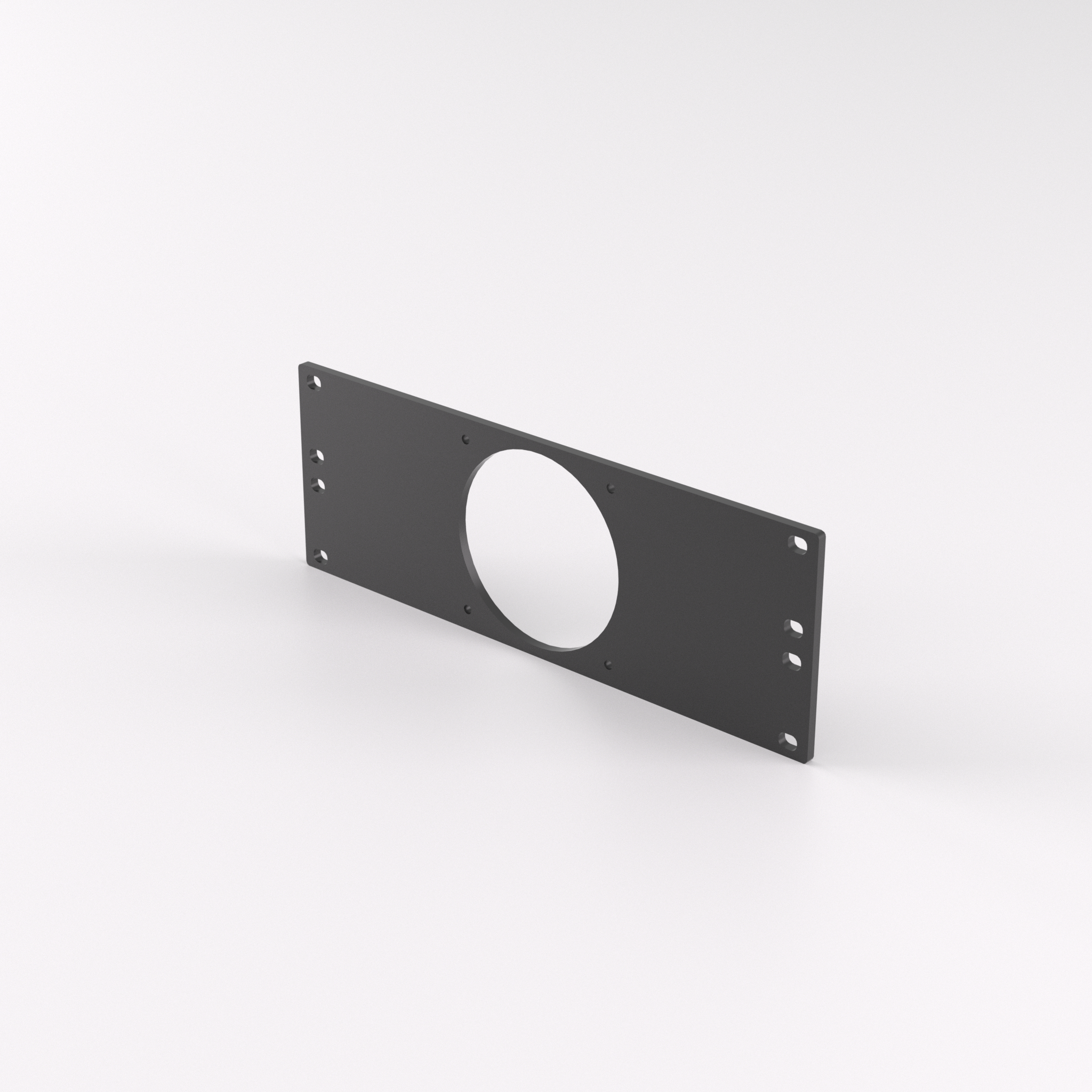 2U Rack Mount 10" – 80mm Fan Mount