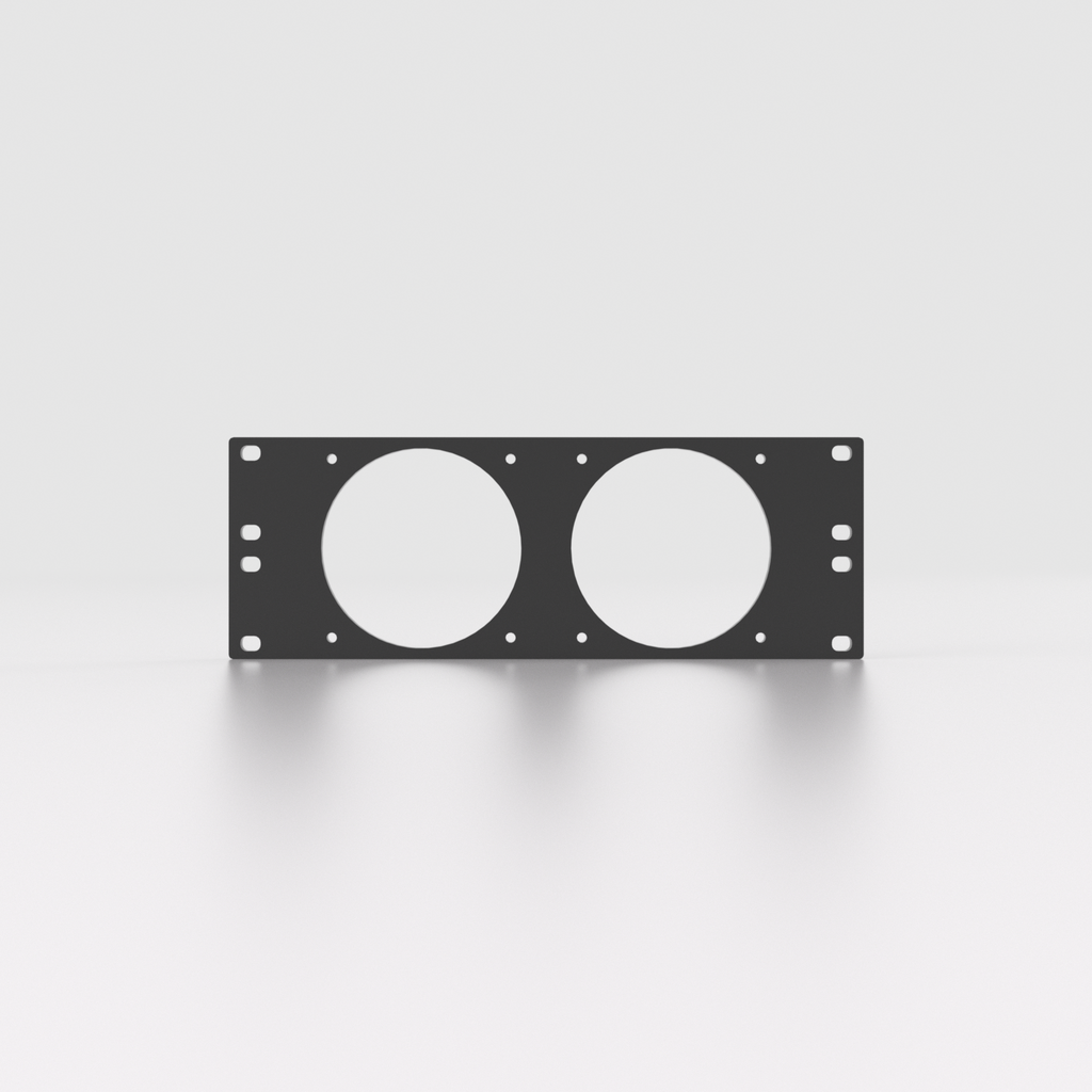 2U Rack Mount 10" – 80mm Fan Mount