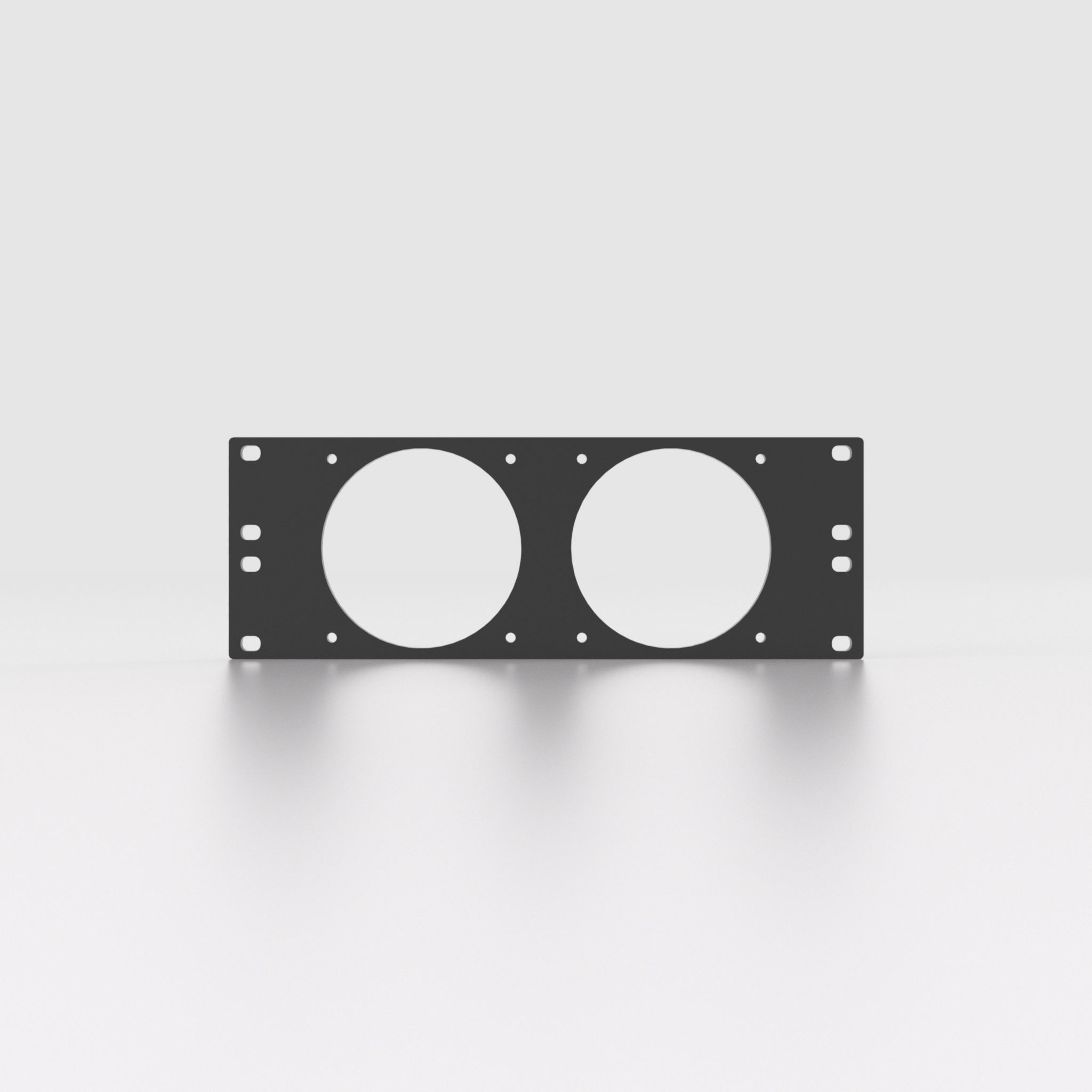 2U Rack Mount 10" – 80mm Fan Mount