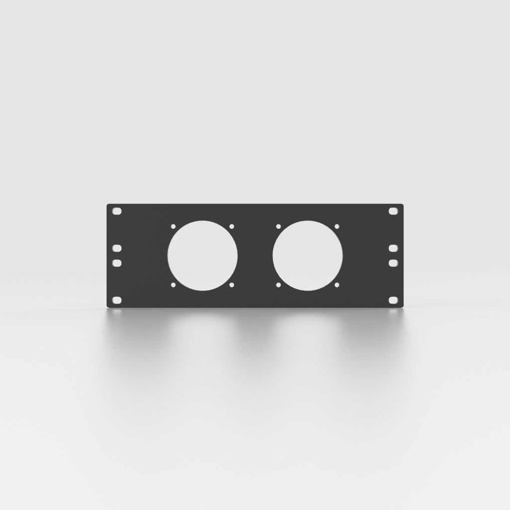 2U Rack Mount 10" – 60mm Fan Mount