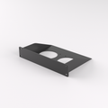 1U Rack Mount 10" – 80mm Fan Shelf