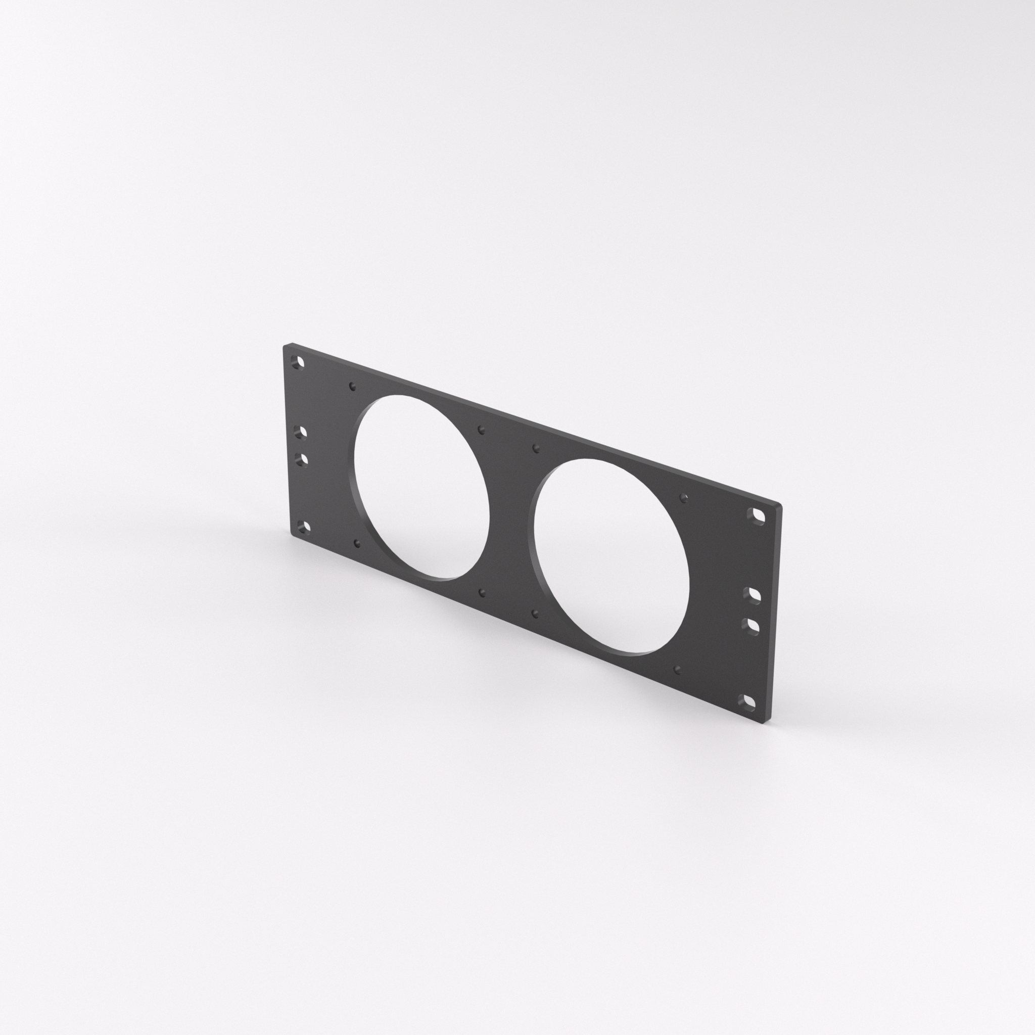 2U Rack Mount 10" – 80mm Fan Mount