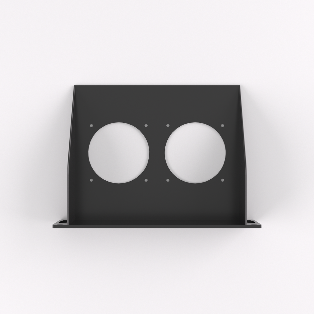 1U Rack Mount 10" – 80mm Fan Shelf
