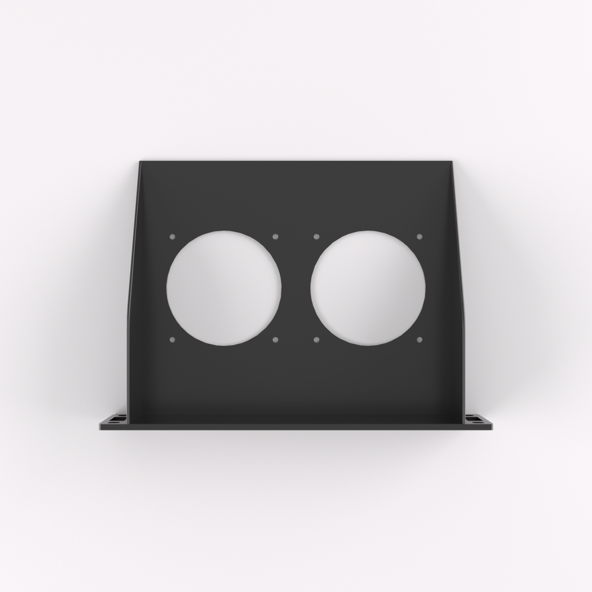 1U Rack Mount 10" – 80mm Fan Shelf