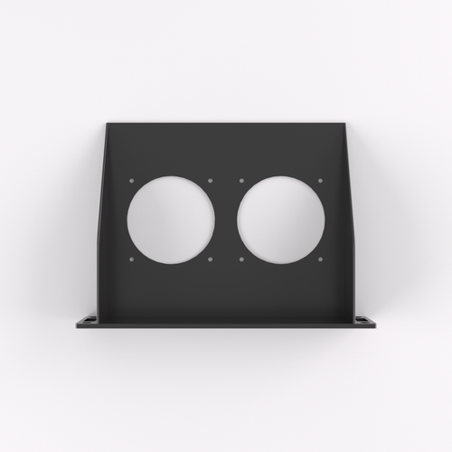 1U Rack Mount 10" – 80mm Fan Shelf