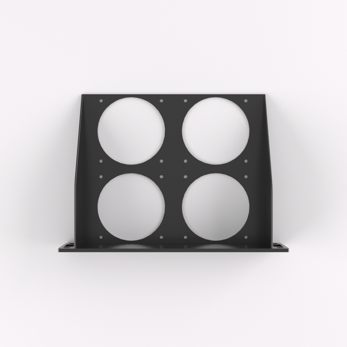 1U Rack Mount 10" – 80mm Fan Shelf